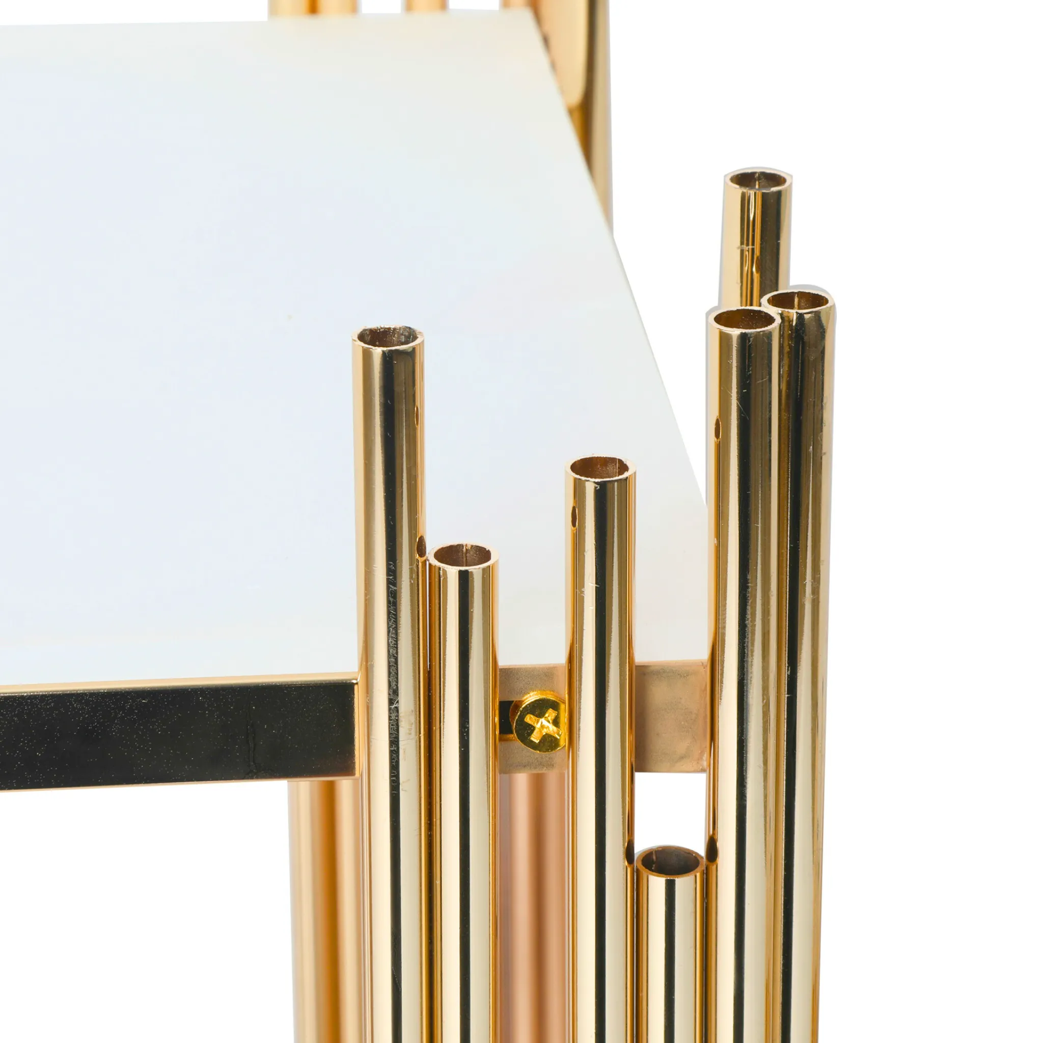 3 pcs of Gold Plinths Square Display Stand