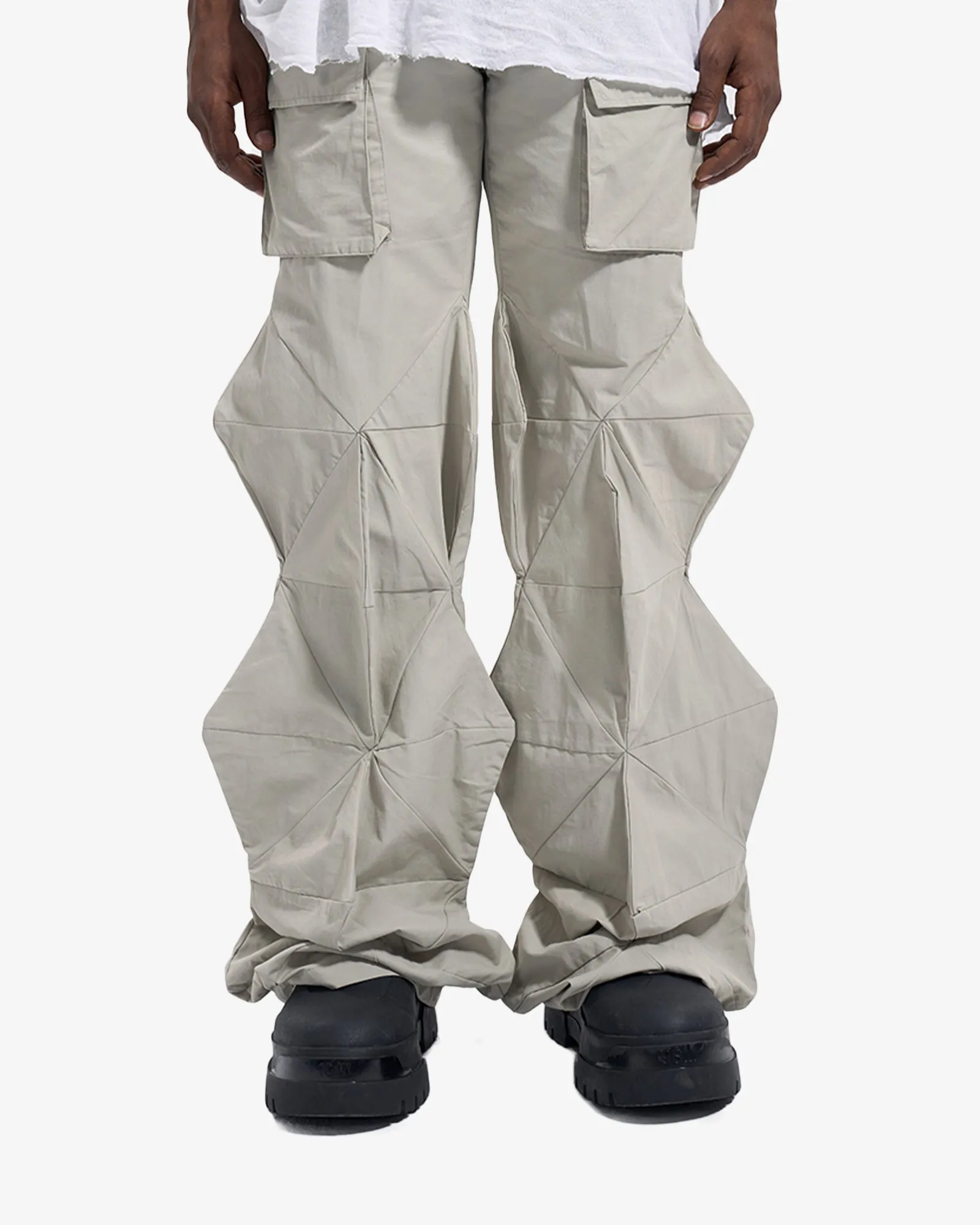 3D Diamond Shaped Cut Cargo Pants