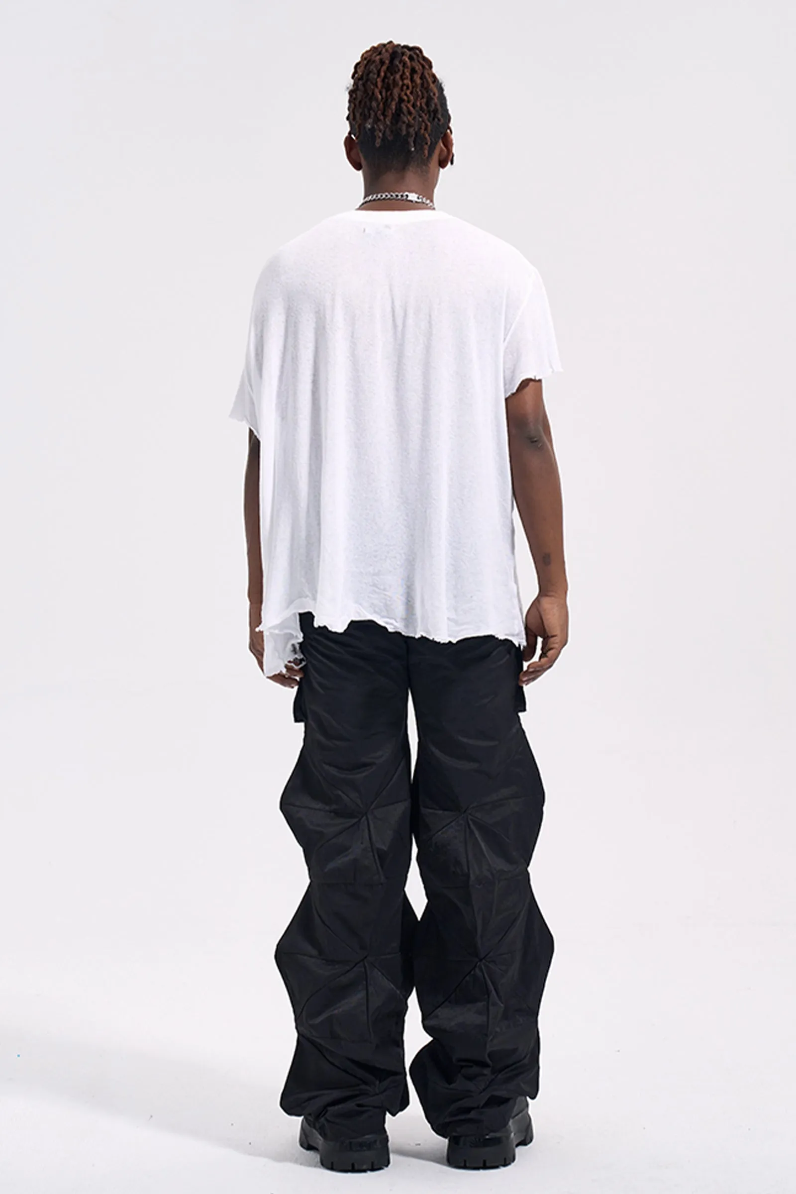 3D Diamond Shaped Cut Cargo Pants