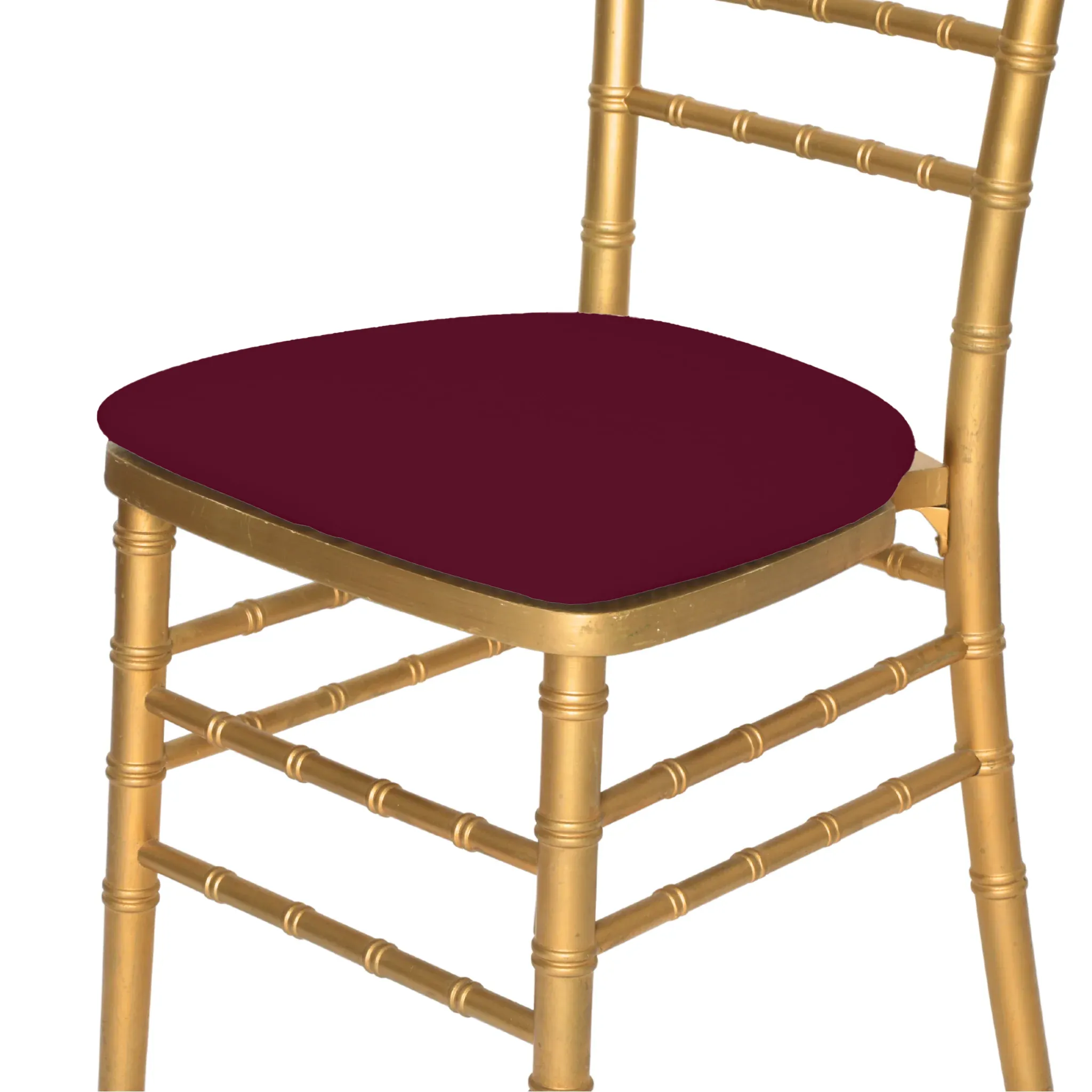 5 pcs/pk Spandex Chiavari Seat Pad Cover - Burgundy