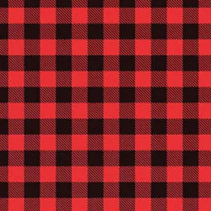 Buffalo Plaid Adhesive Vinyl, Red & Black Plaid Vinyl, Flannel Vinyl