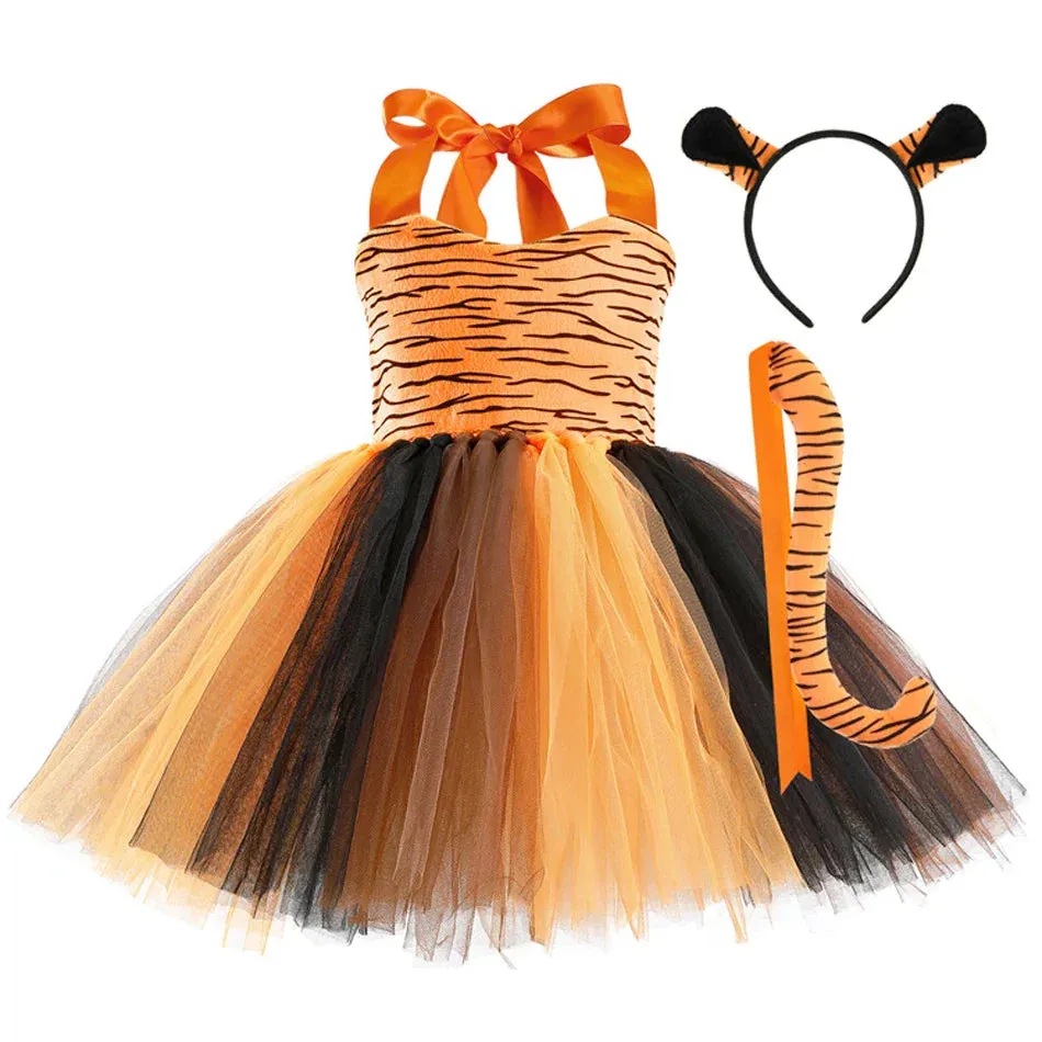 Charming Attire Birthday Party Little Girls Animal Cosplay Kid Attire