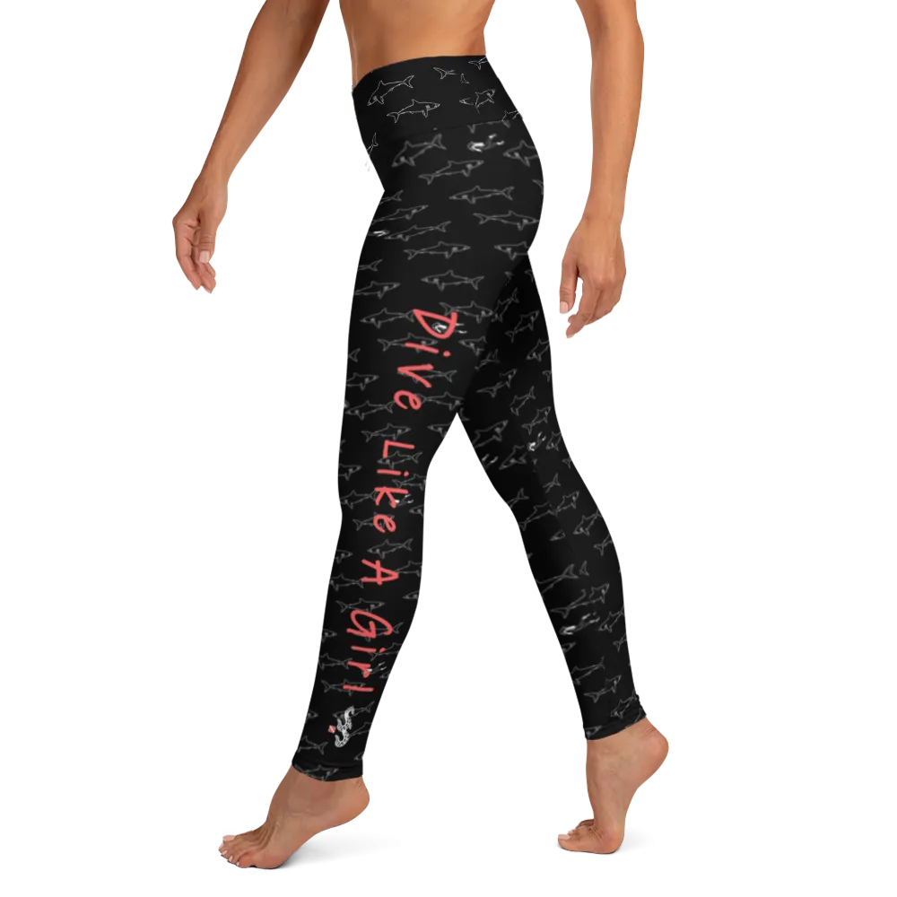 Dive Like a Girl Leggings - High Waist (Warehouse)