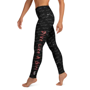 Dive Like a Girl Leggings - High Waist (Warehouse)