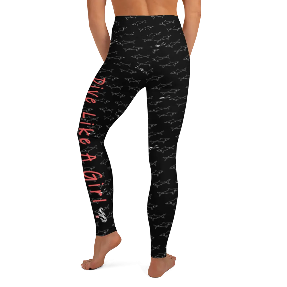 Dive Like a Girl Leggings - High Waist (Warehouse)