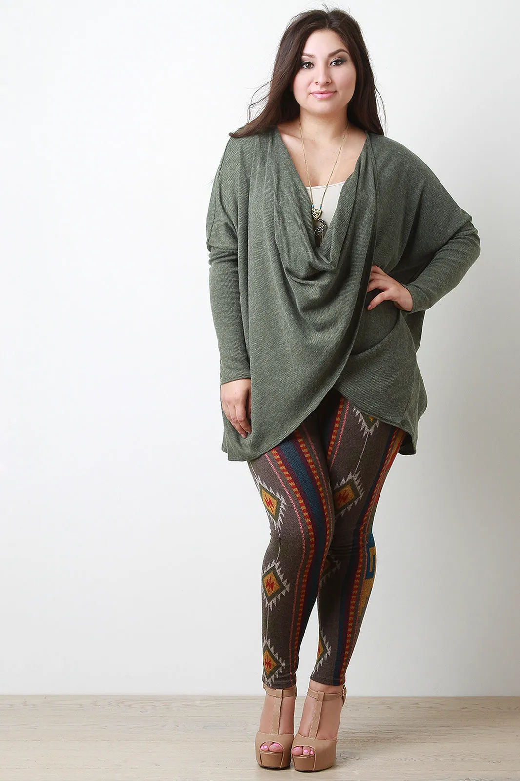 Draping Tulip Dolman Convertible Cardigan Top