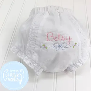 Eyelet Diaper Cover - Newborn