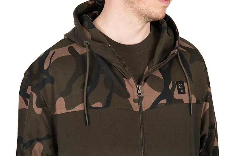 Fox Lightweight Zipped Hoody Khaki/Camo