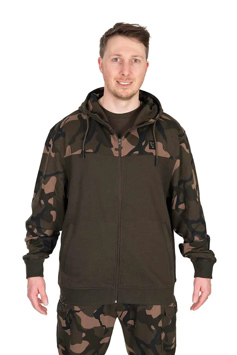 Fox Lightweight Zipped Hoody Khaki/Camo