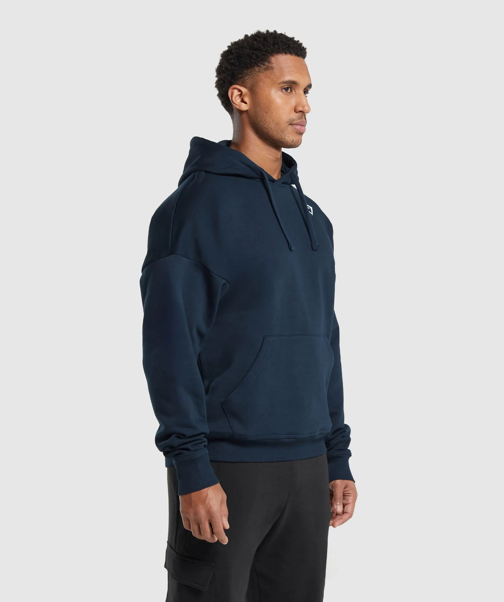 Gymshark Crest Oversized Hoodie - Navy