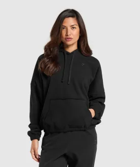 Gymshark Fleece Oversized Hoodie - Black