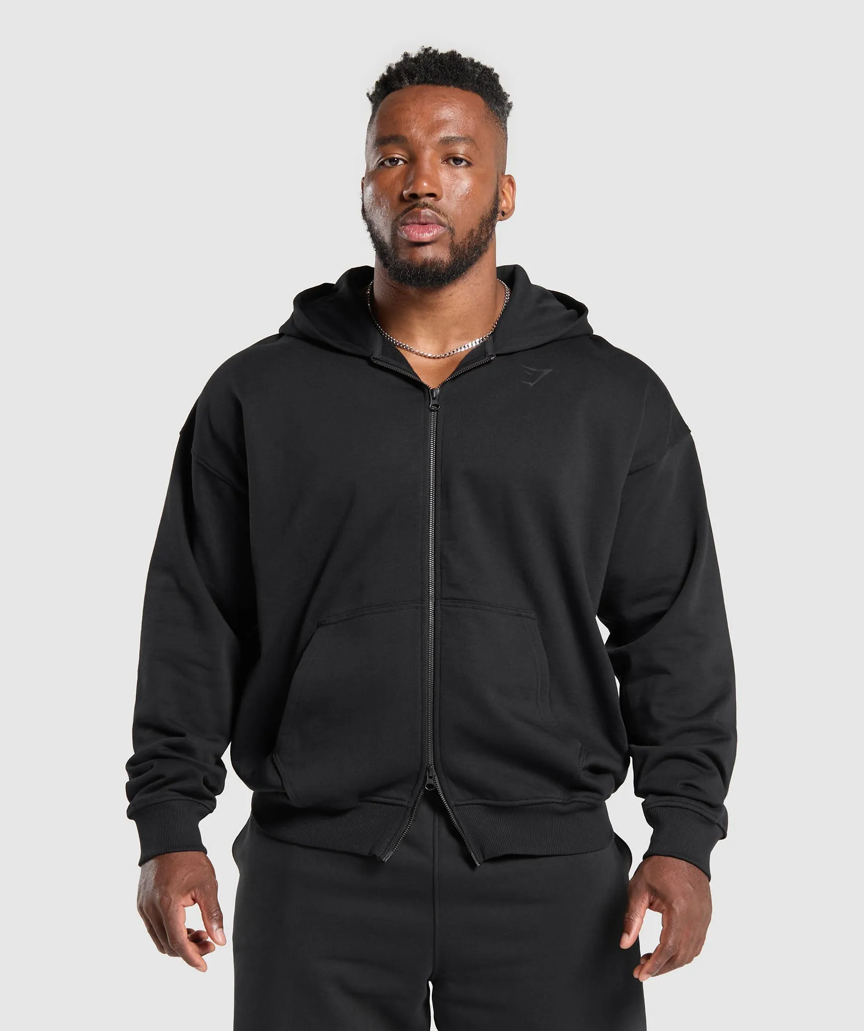 Gymshark Power Zip Up Hoodie - Black