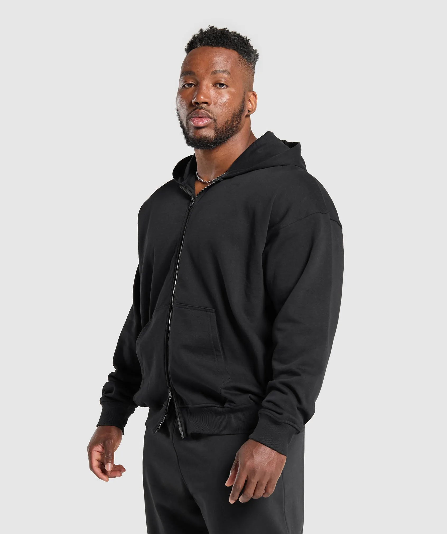 Gymshark Power Zip Up Hoodie - Black