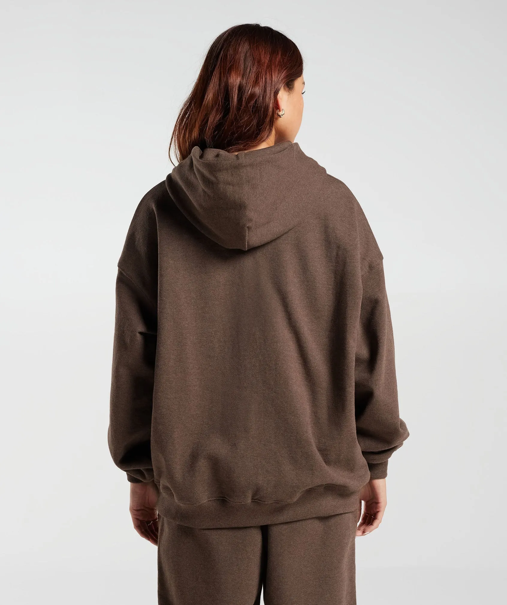 Gymshark Rest Day Sweats Hoodie - Cozy Brown Marl