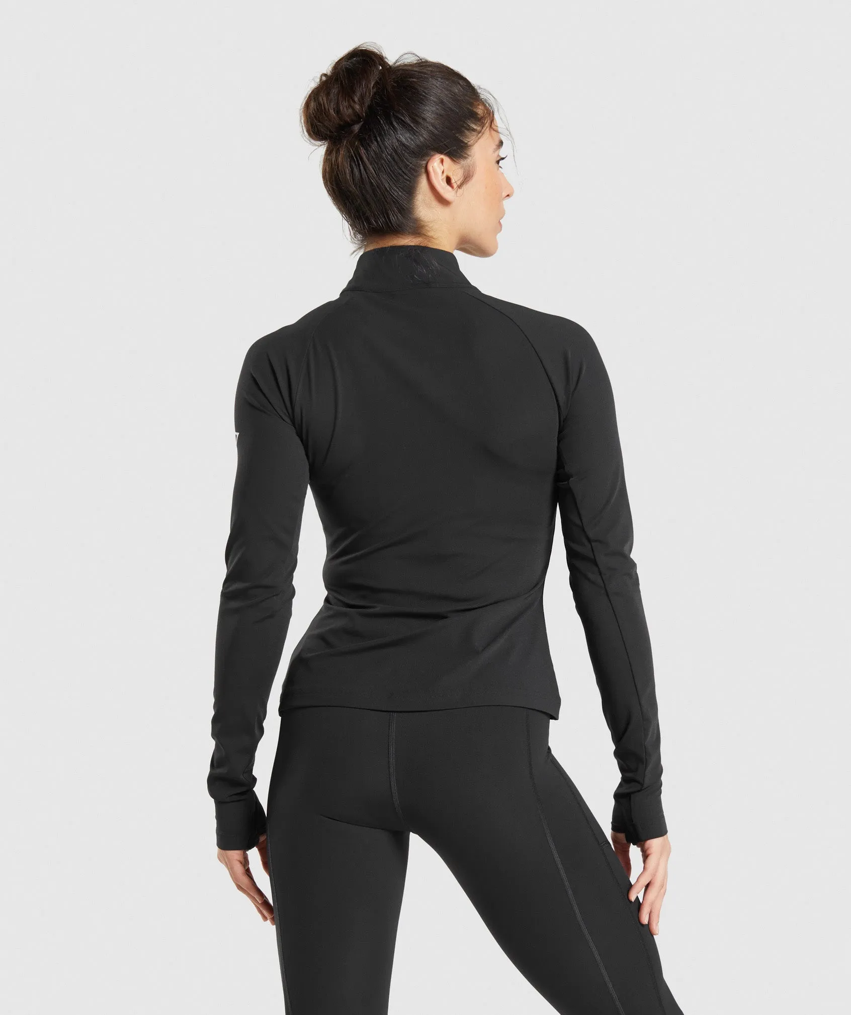 Gymshark Running 1/4 Zip - Black