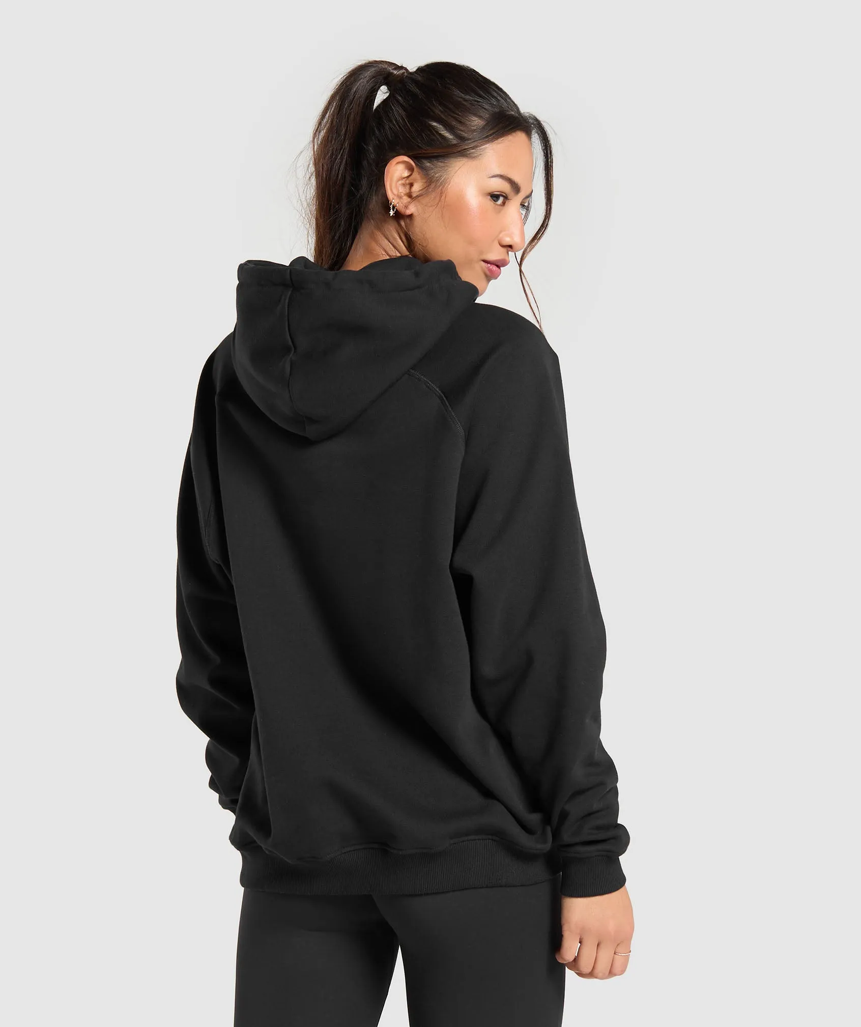 Gymshark Training Oversized Fleece Hoodie - Black