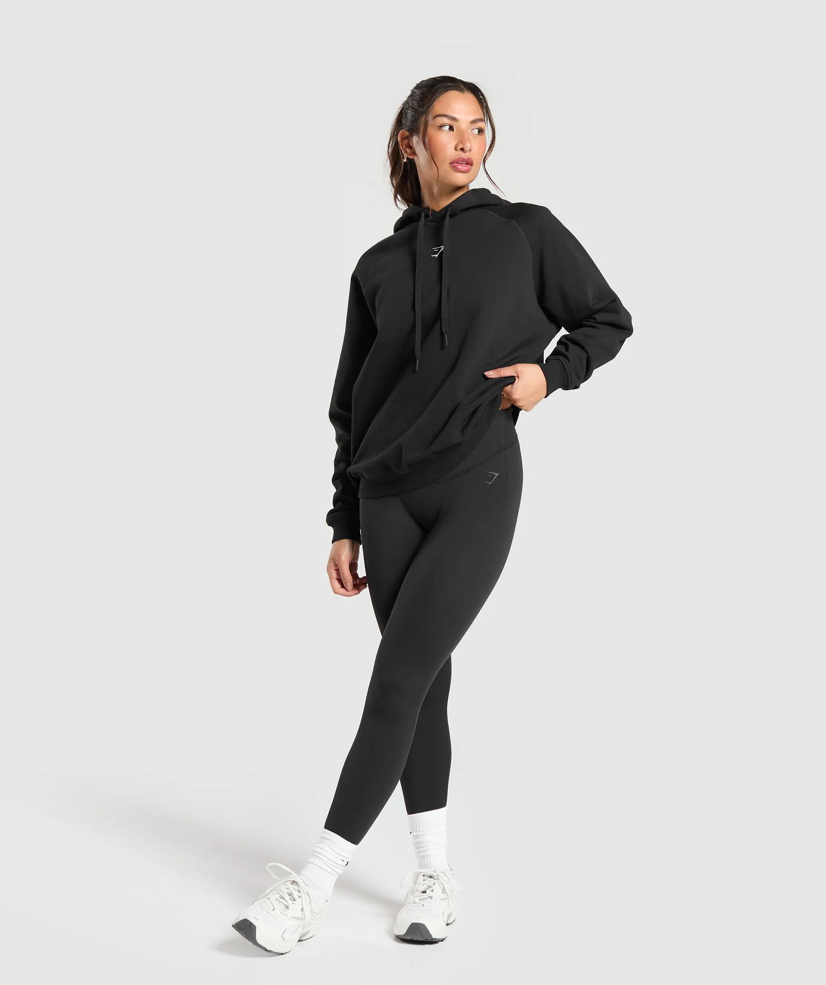 Gymshark Training Oversized Fleece Hoodie - Black