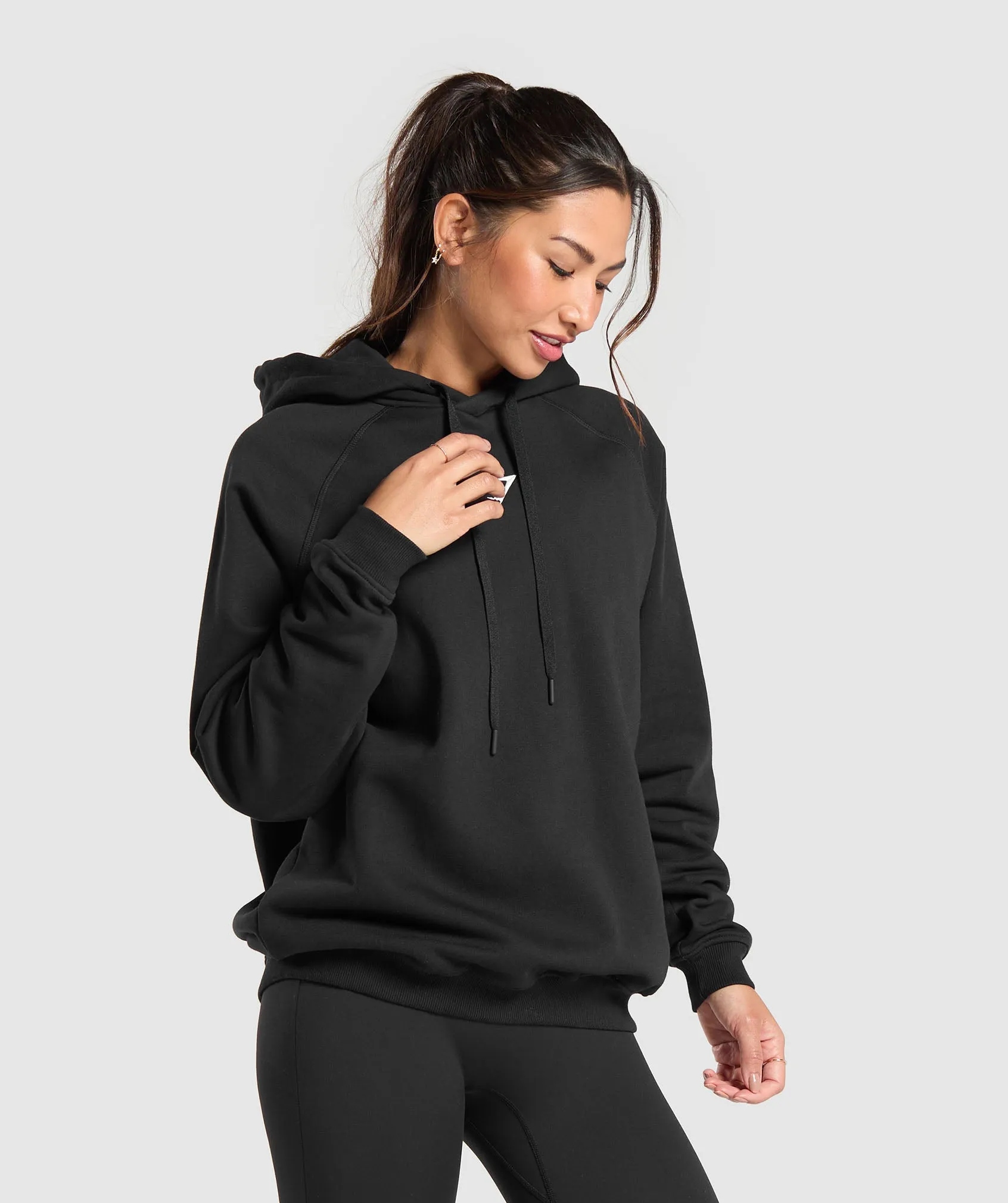 Gymshark Training Oversized Fleece Hoodie - Black