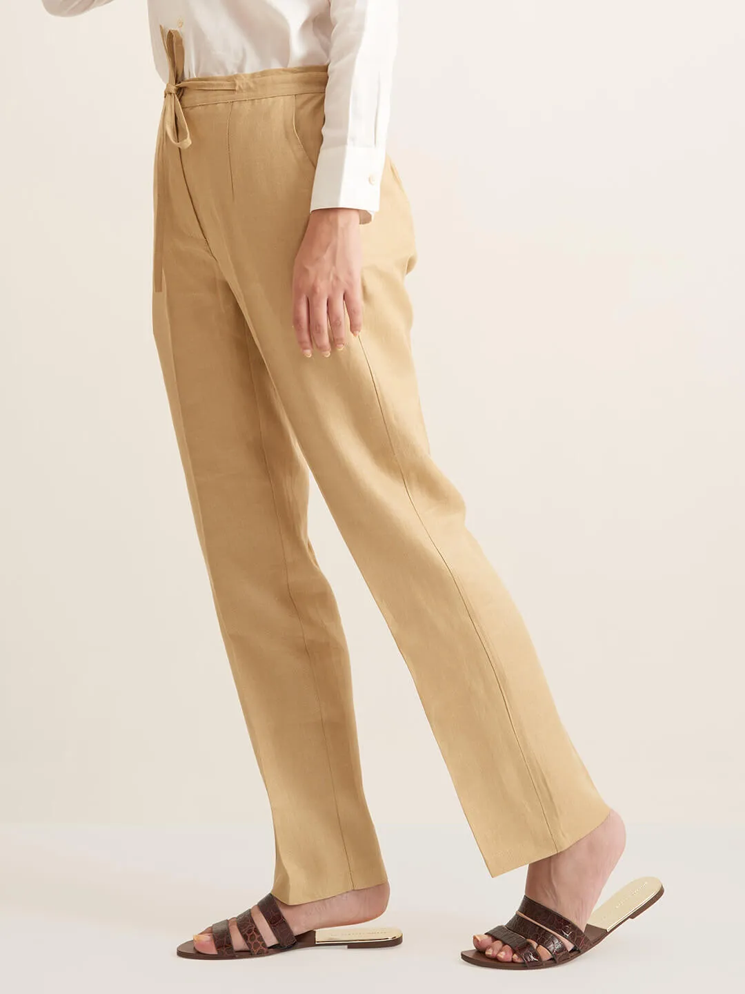 Herringbone Linen pant