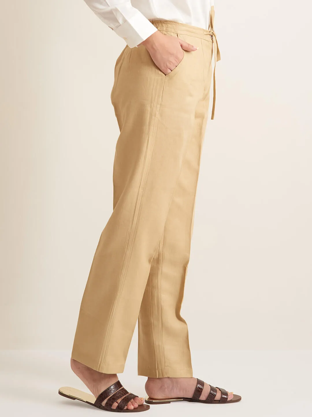 Herringbone Linen pant