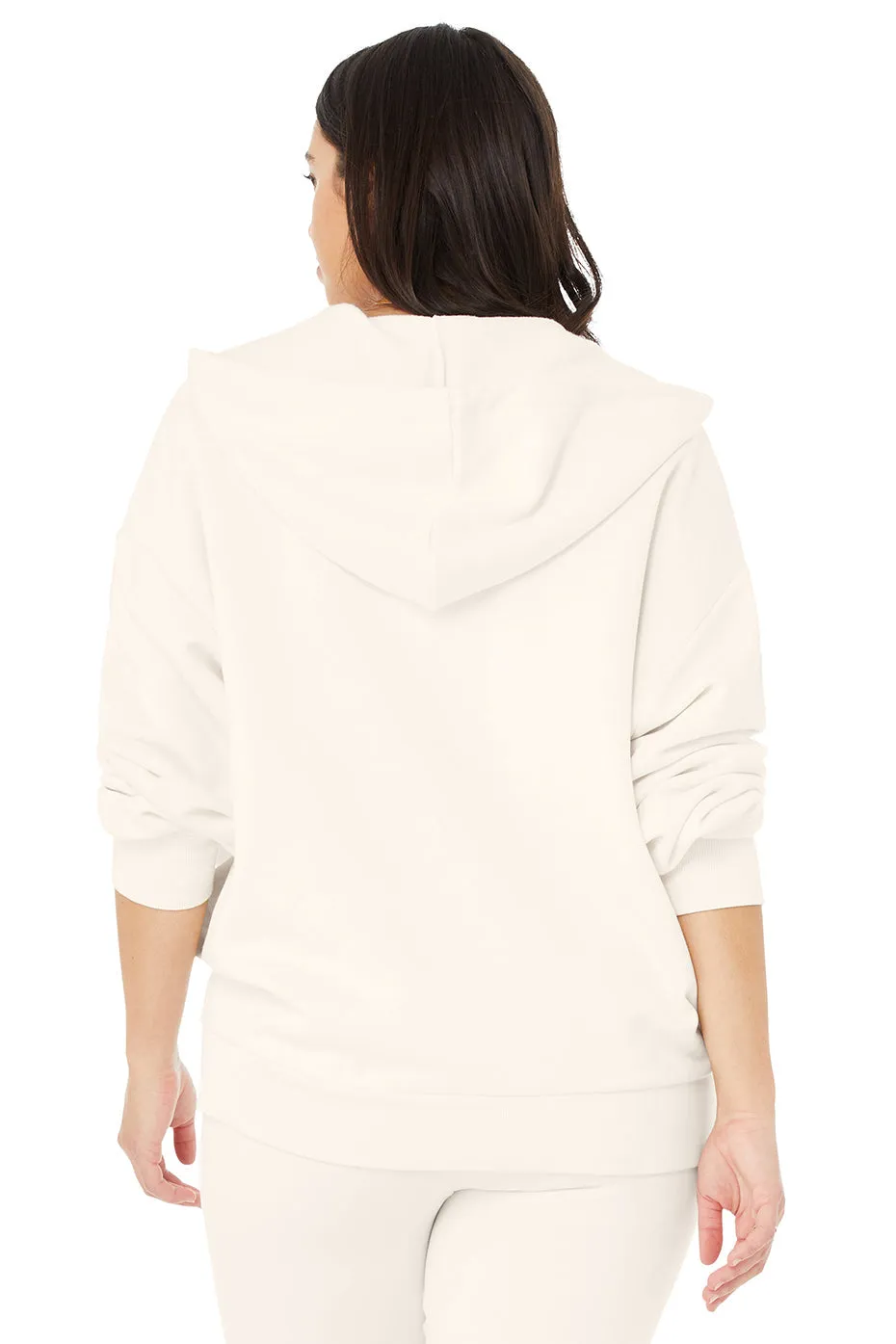 Hype Full Zip Hoodie - Ivory