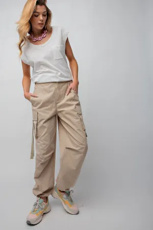 Khaki Relaxed Cargo Pants