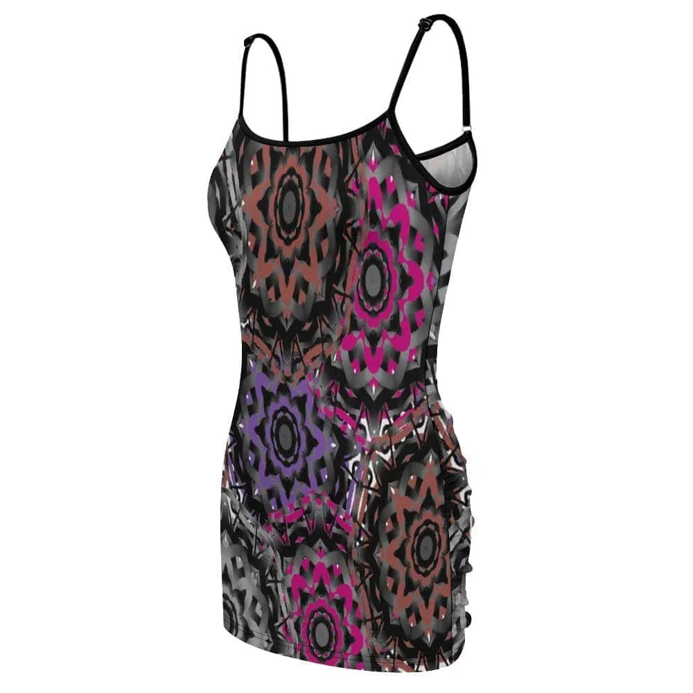 Mandala Graffiti Women's Slim Sexy Hip Dress