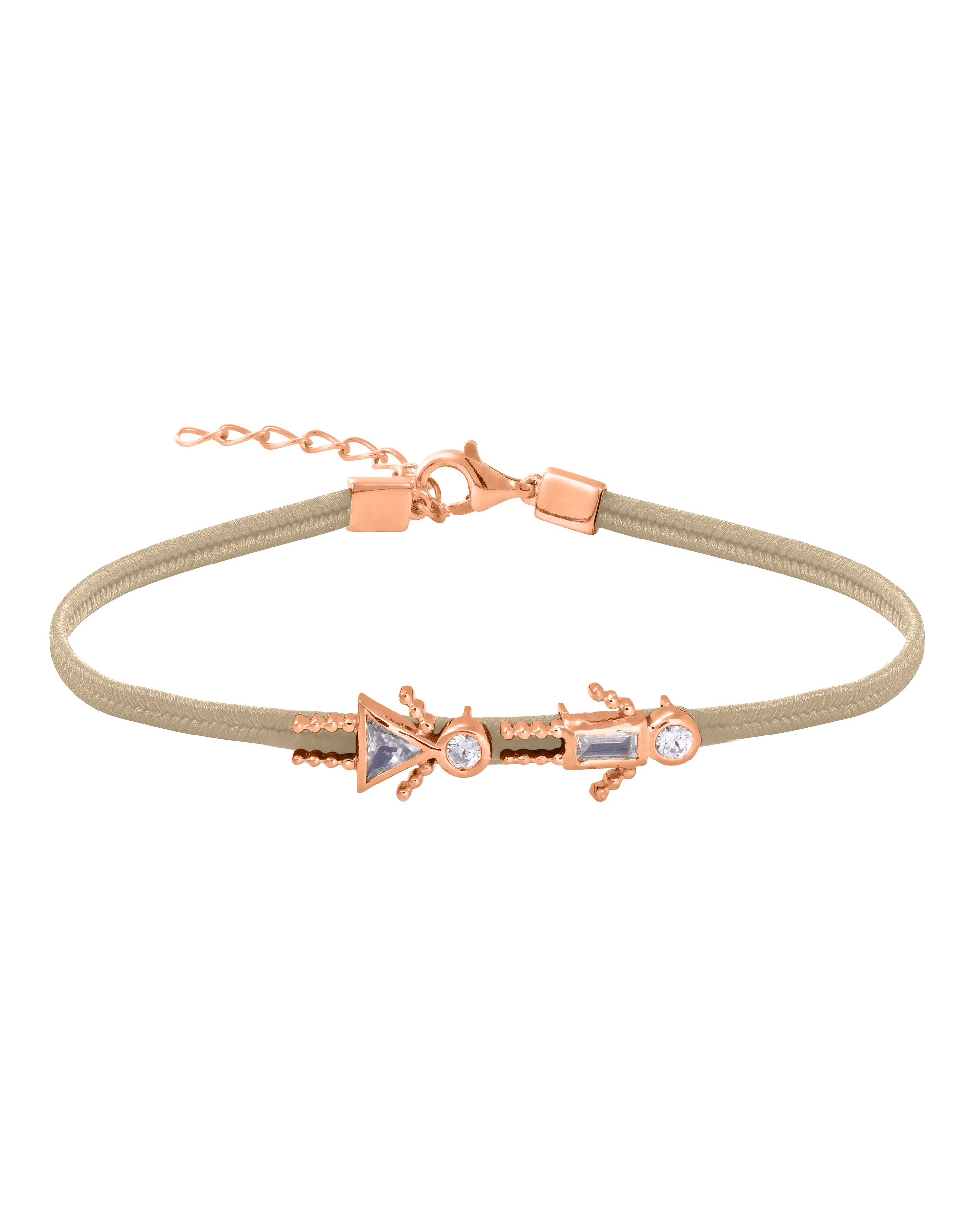 Mini Me Cord Bracelet - 18K Rose Vermeil