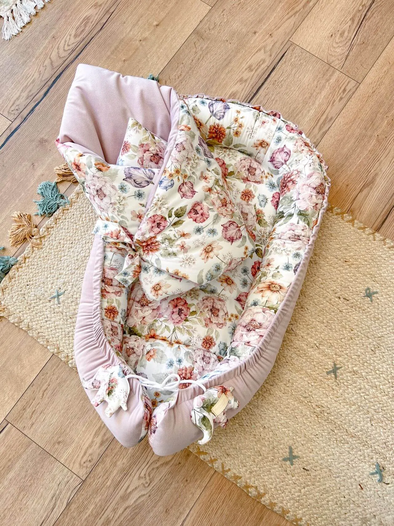 Newborn Baby Swaddle Blanket - The Flower Garden