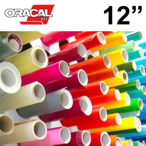 Oracal 651 Intermediate Adhesive Vinyl 12" Roll (Yard)