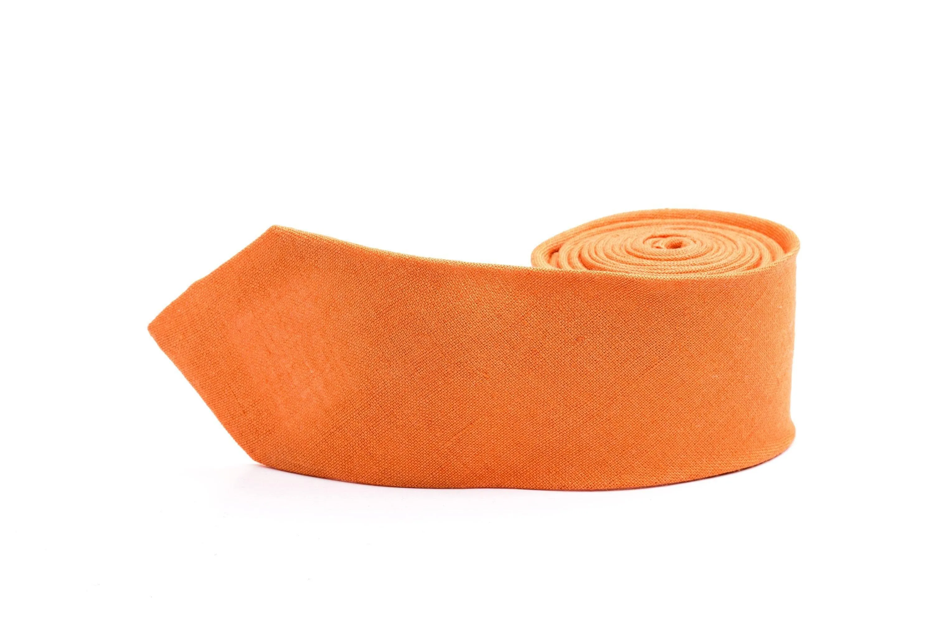 Orange Groomsmen Neckties: Stylish Wedding Accessory for Men