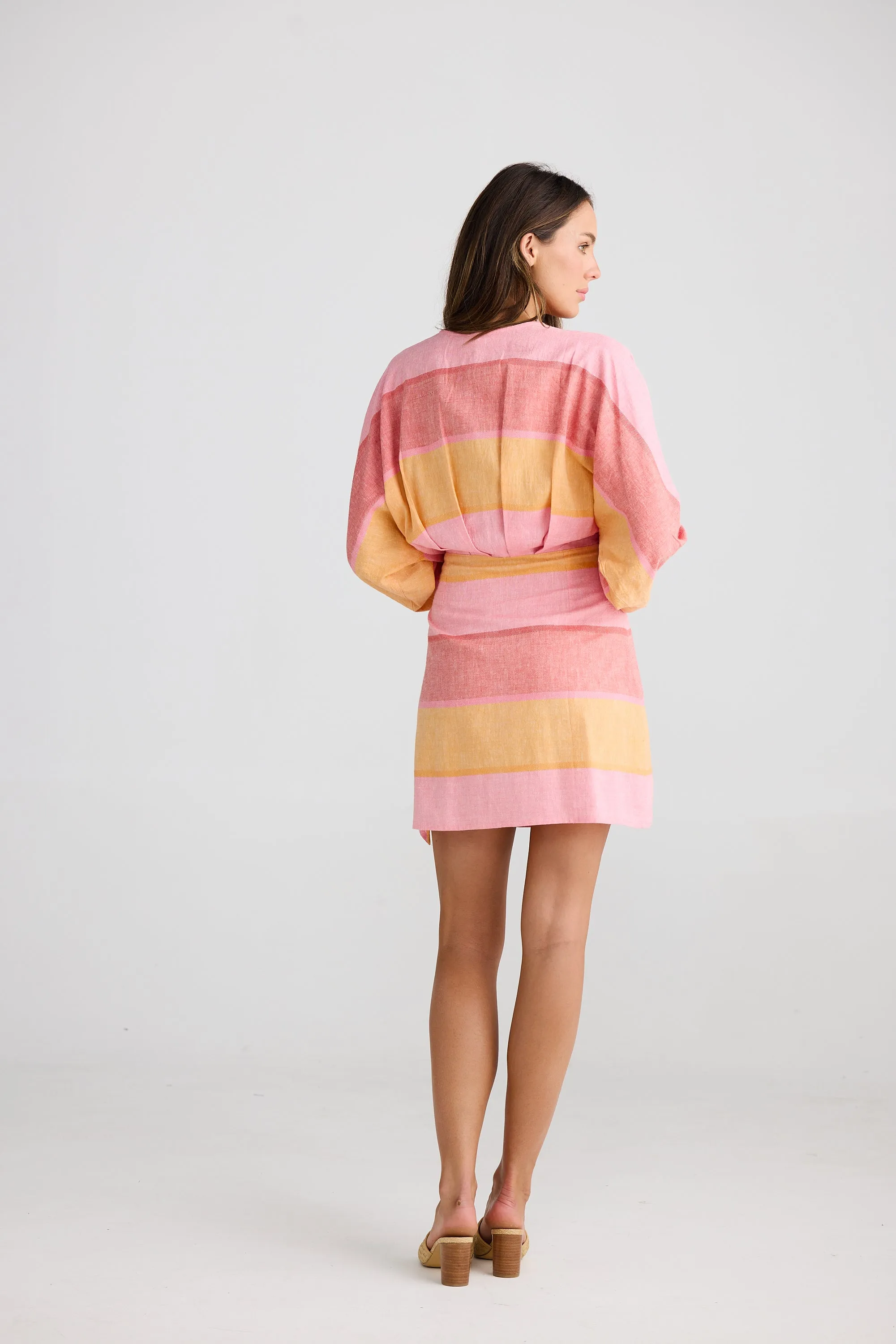 Porto Dress - Lisbon Linen Stripe