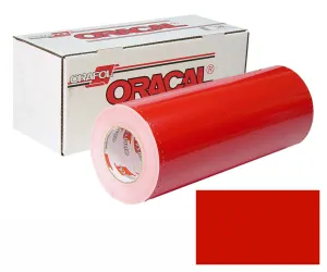 Red Oracal 751 12x12" Cast Adhesive Vinyl, High Performance Permanent Outdoor Vinyl