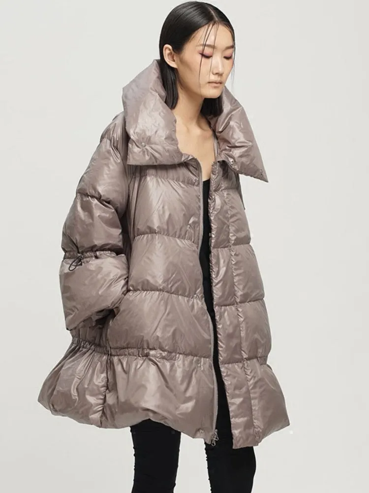 Sophisticated Cashmere Blend Down Jackets - Winter Elegance