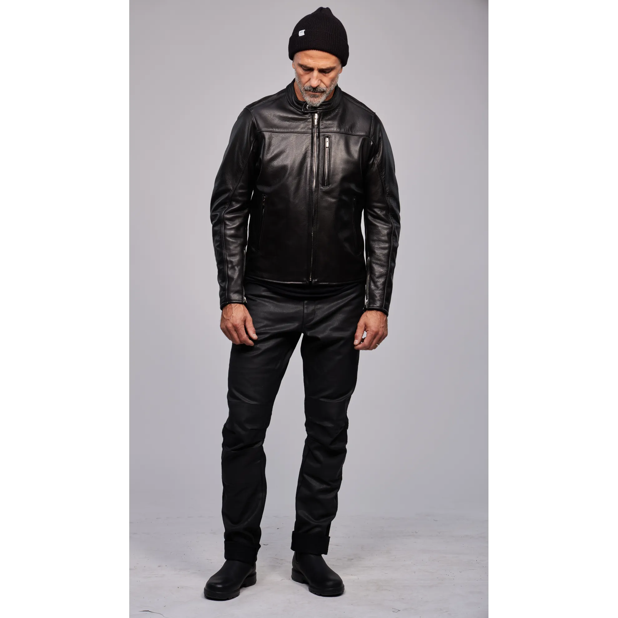 THE BOND STREET Leather Cafe Jacket