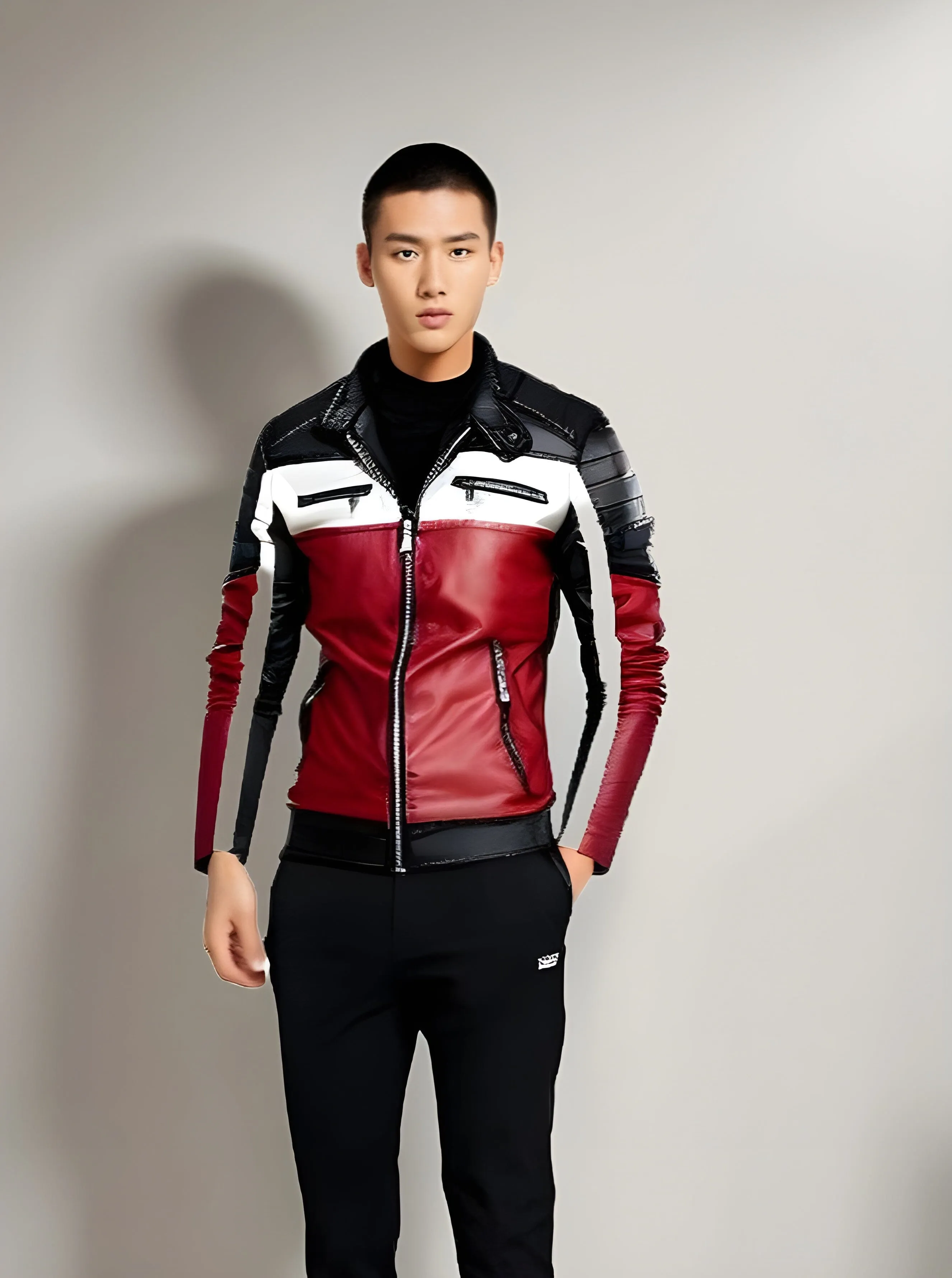 The Giancarlo Faux Leather Biker Jacket - Multiple Colors