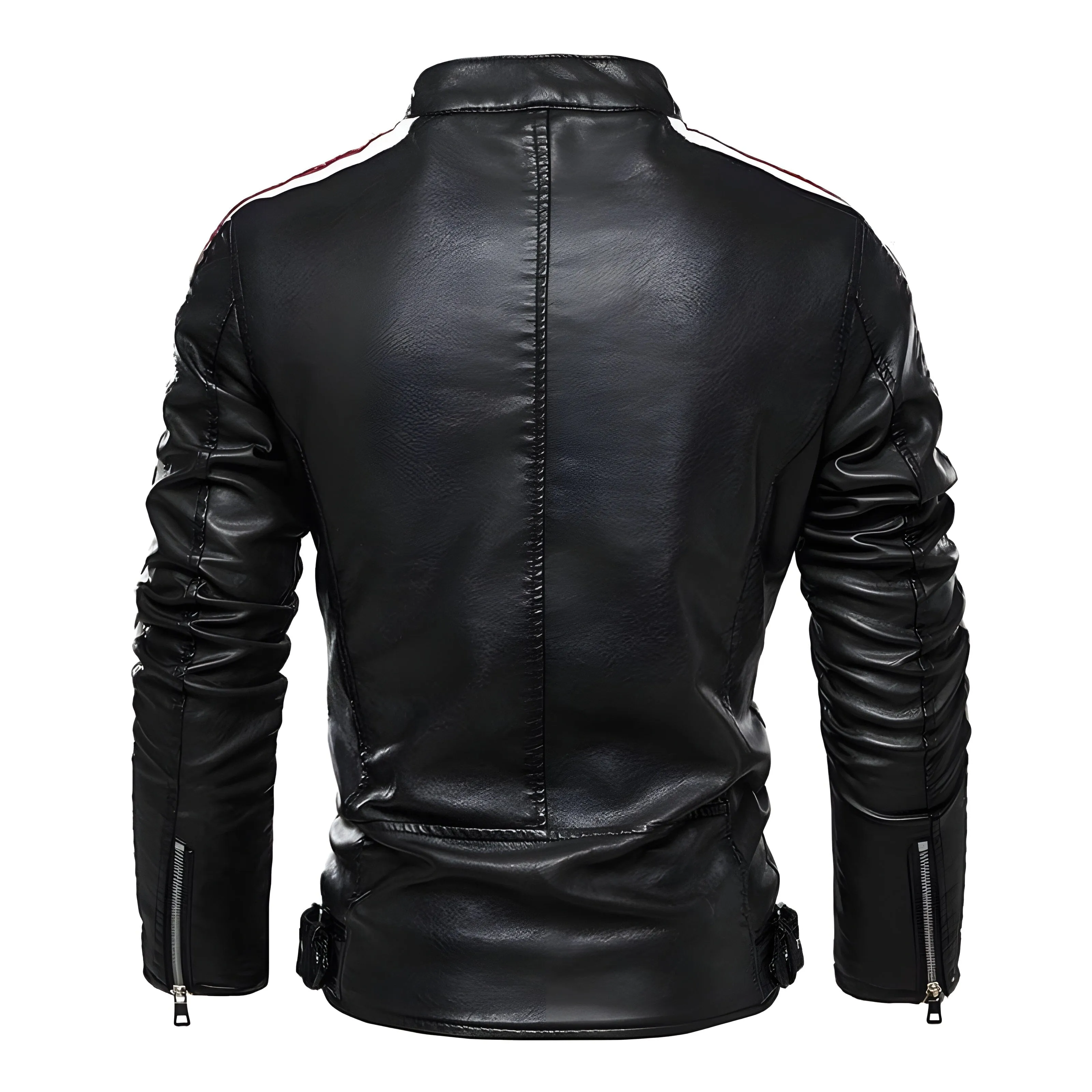 The Giancarlo Faux Leather Biker Jacket - Multiple Colors