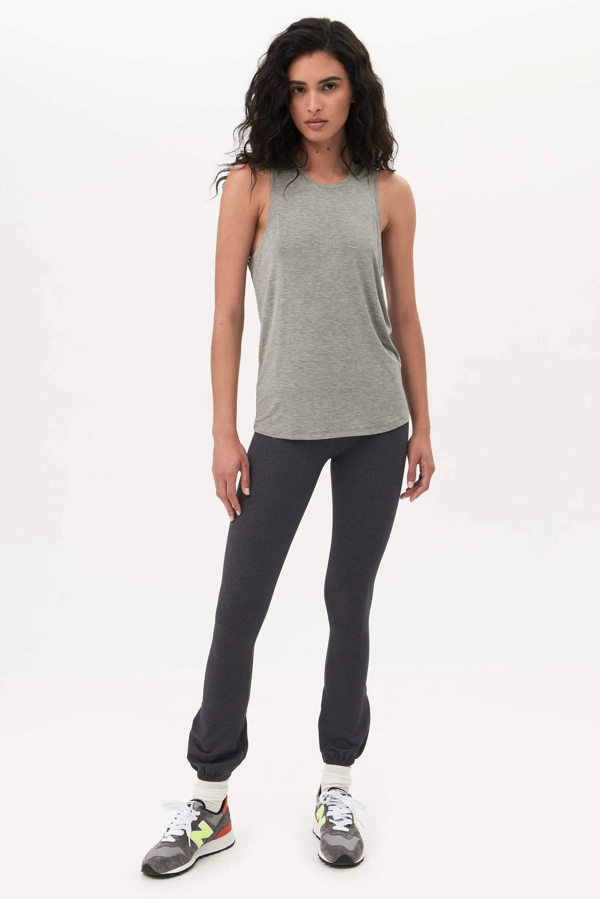 Toni Jersey Tank, Light H. Grey