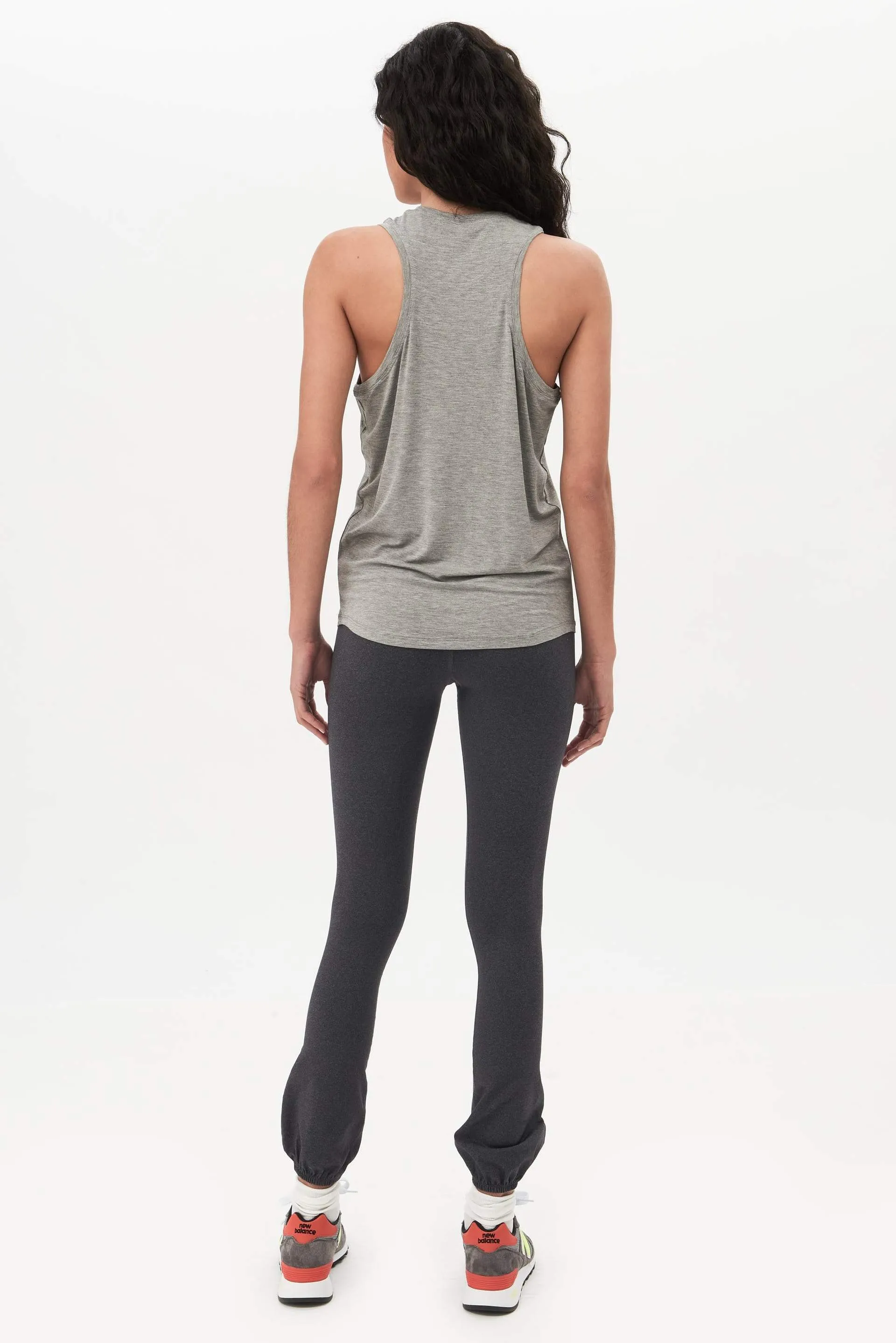 Toni Jersey Tank, Light H. Grey