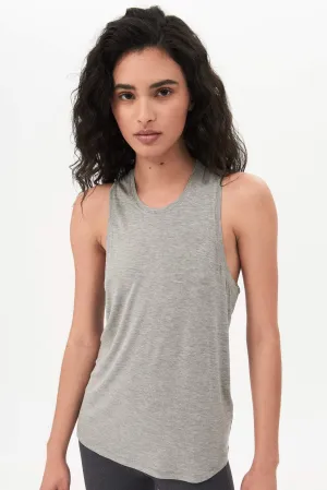 Toni Jersey Tank, Light H. Grey