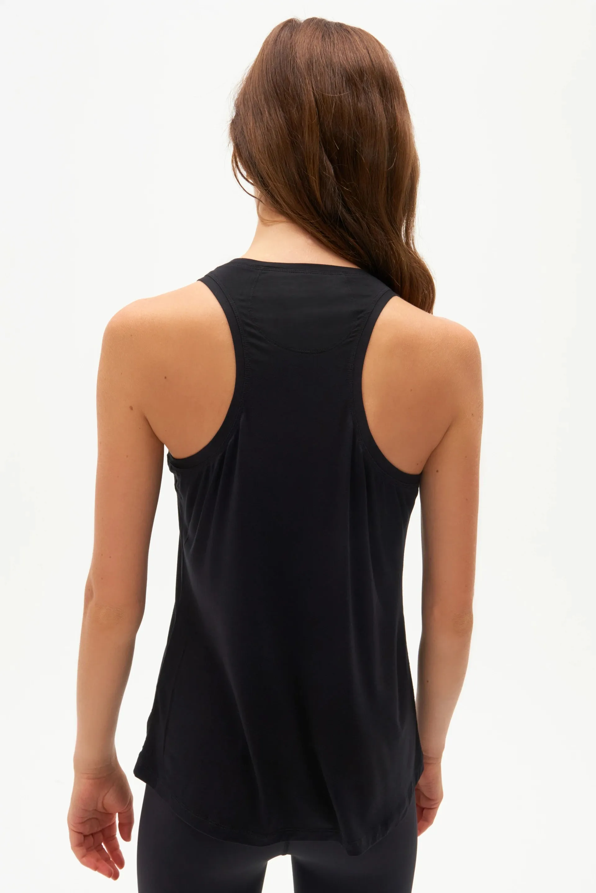 Toni Scoop Neck Jersey Tank, Black