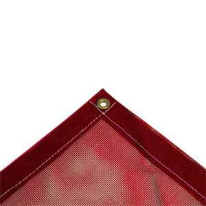 Vinyl Mesh Tarp - Red - 30' x 60'