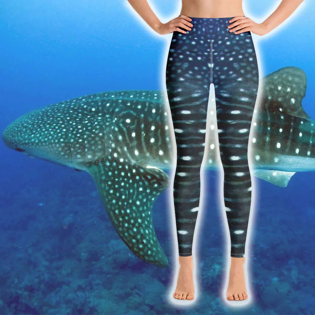 Whale Shark Leggings - High Waist